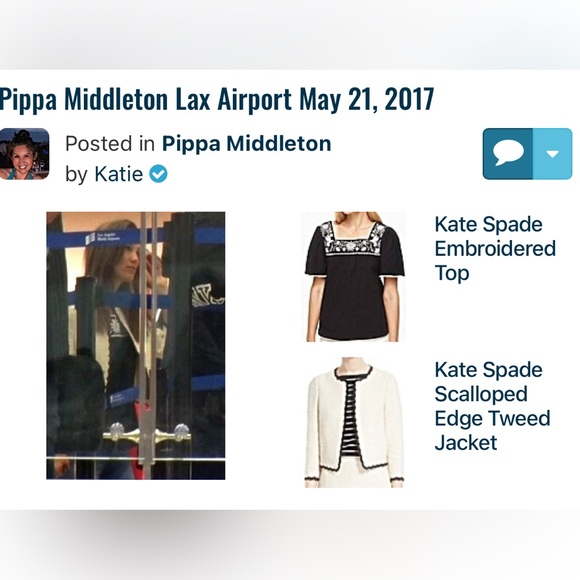 Kate Spade Top ASO Pippa Middleton - Picture 1 of 4